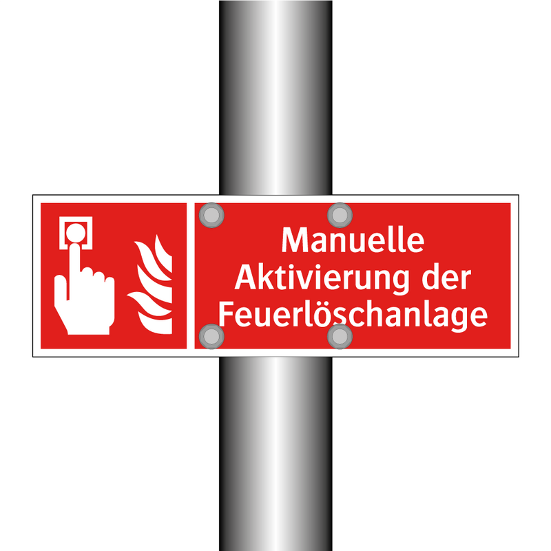 Manuelle Aktivierung der Feuerlöschanlage