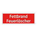 Fettbrand Feuerlöscher