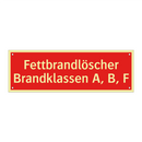 Fettbrandlöscher Brandklassen A, B, F
