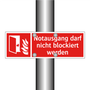 Notausgang darf nicht blockiert werden