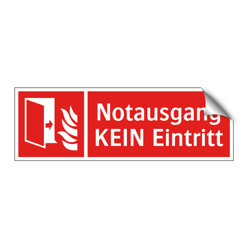 Notausgang KEIN Eintritt