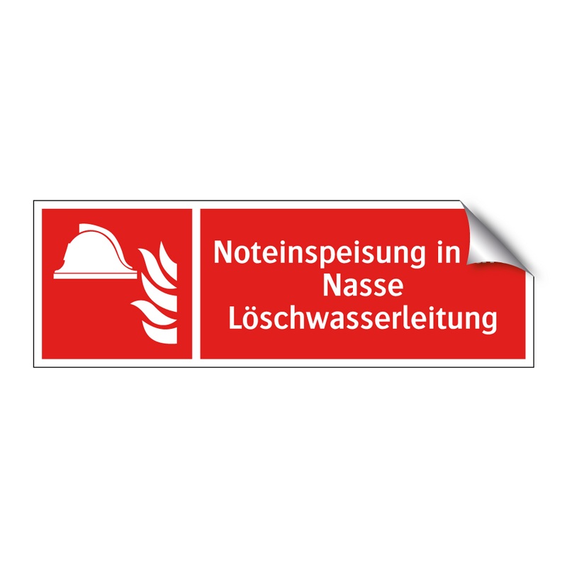 Noteinspeisung in die Nasse Löschwasserleitung