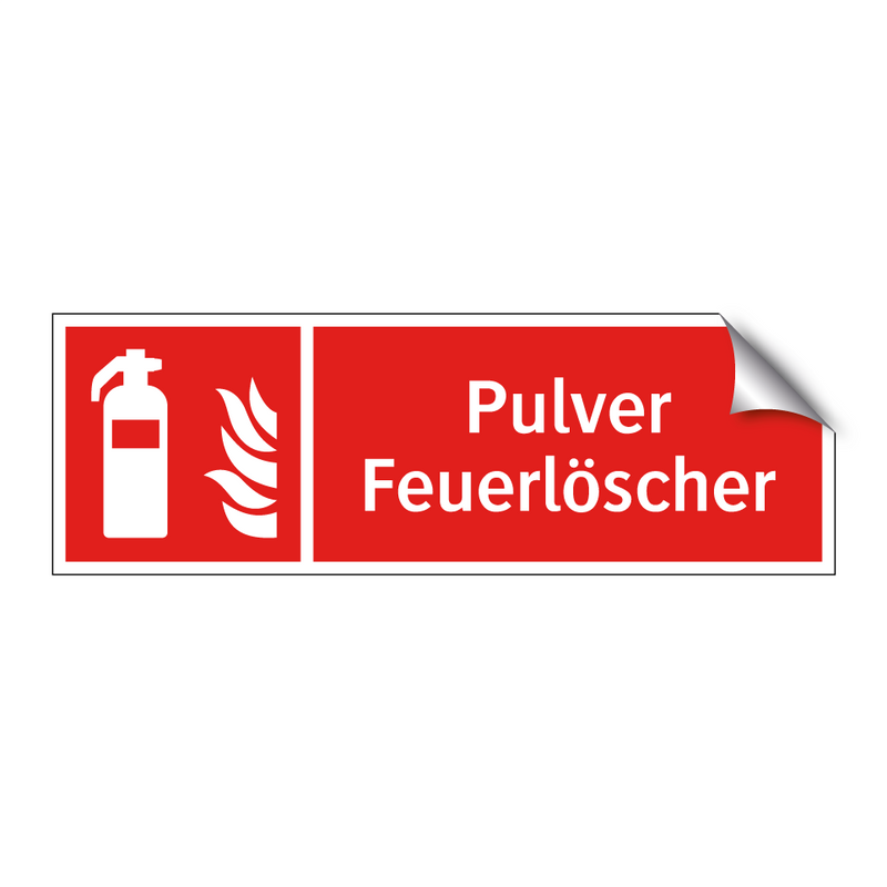 Pulver Feuerlöscher