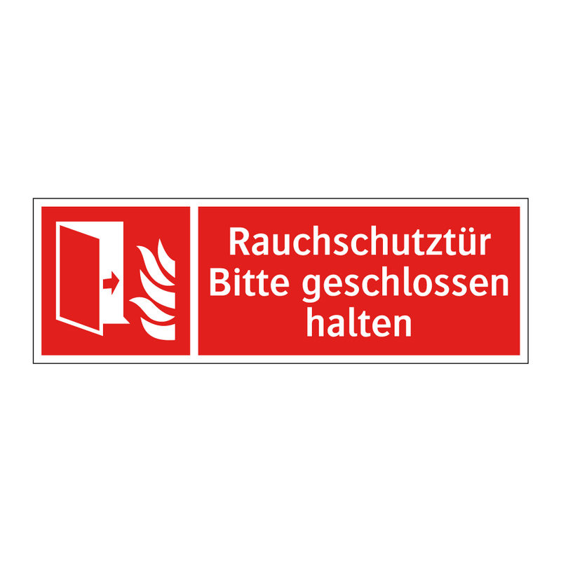 Rauchschutztür Bitte geschlossen halten
