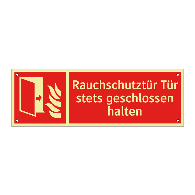 Rauchschutztür Tür stets geschlossen halten