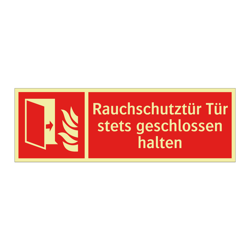 Rauchschutztür Tür stets geschlossen halten