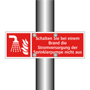 Schalten Sie bei einem Brand die Stromversorgung der Sprinklerpumpe nicht aus