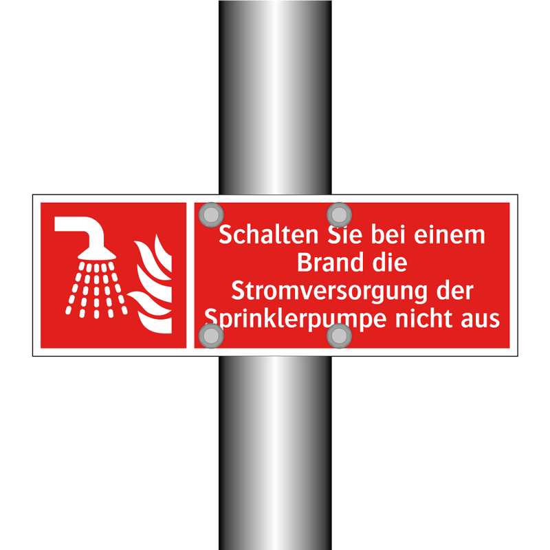 Schalten Sie bei einem Brand die Stromversorgung der Sprinklerpumpe nicht aus
