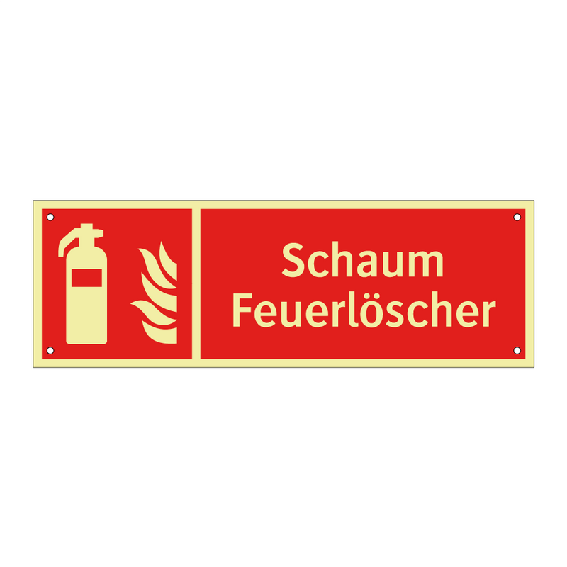 Schaum Feuerlöscher