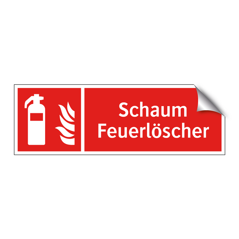 Schaum Feuerlöscher