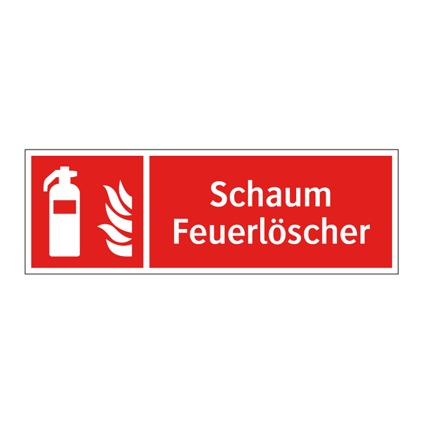 Schaum Feuerlöscher