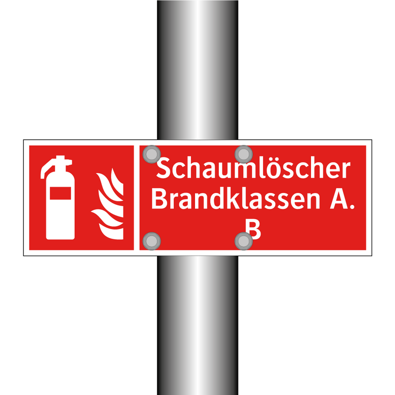 Schaumlöscher Brandklassen A. B