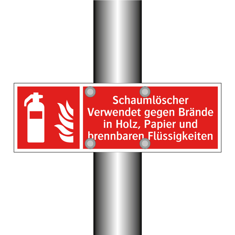 Schaumlöscher Verwendet gegen Brände in Holz, Papier und brennbaren Flüssigkeiten