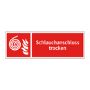 Schlauchanschluss trocken