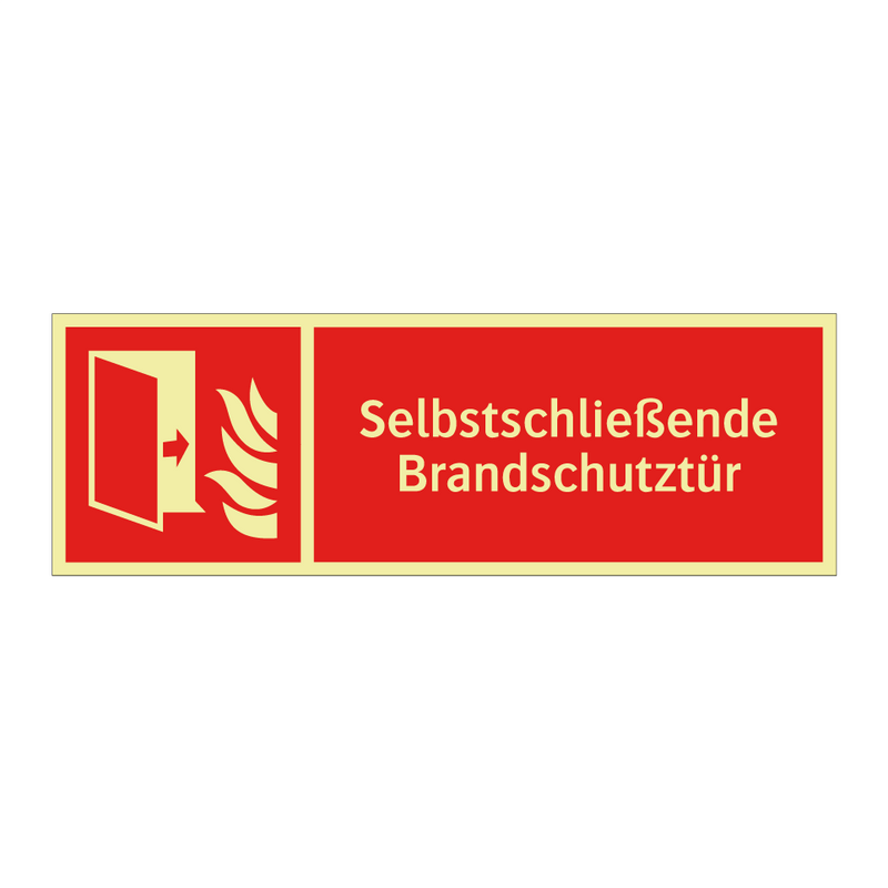 Selbstschließende Brandschutztür
