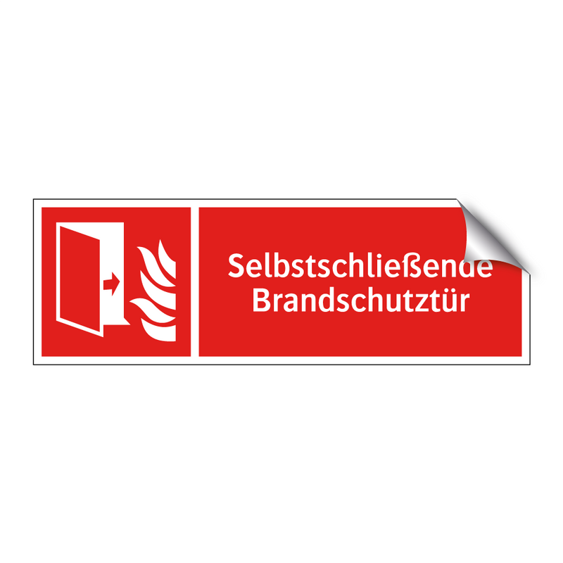 Selbstschließende Brandschutztür
