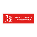 Selbstschließende Brandschutztür