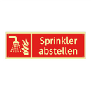 Sprinkler abstellen