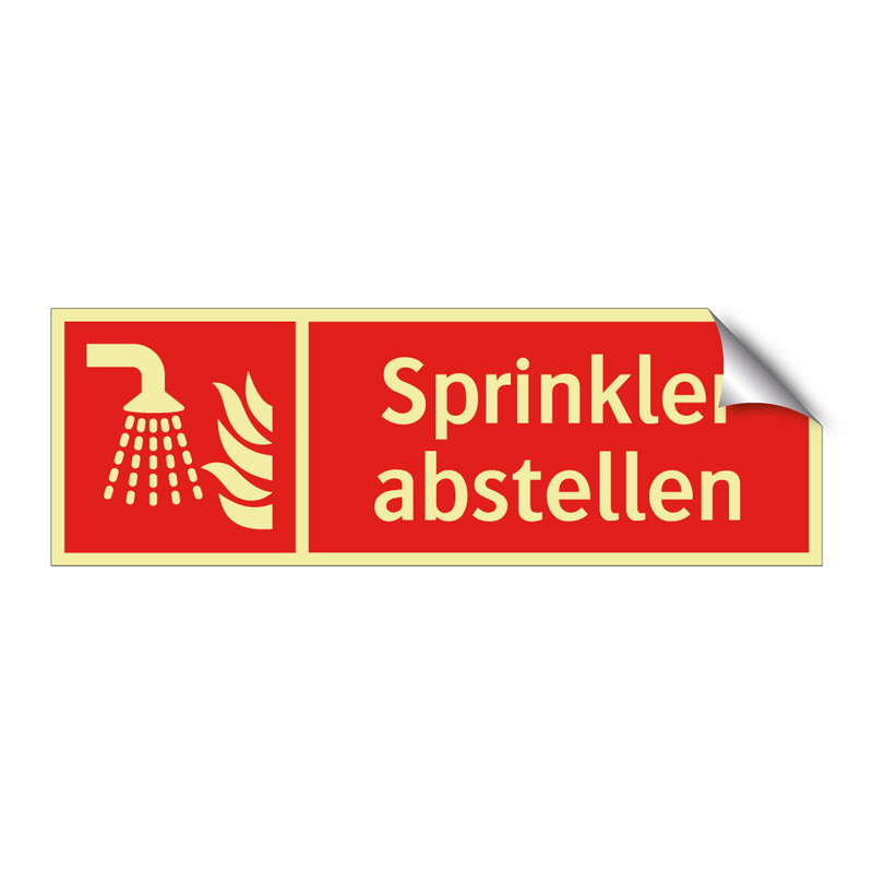 Sprinkler abstellen
