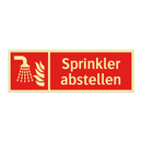 Sprinkler abstellen