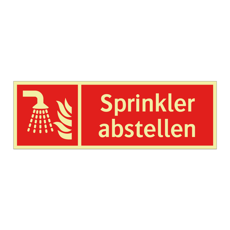 Sprinkler abstellen