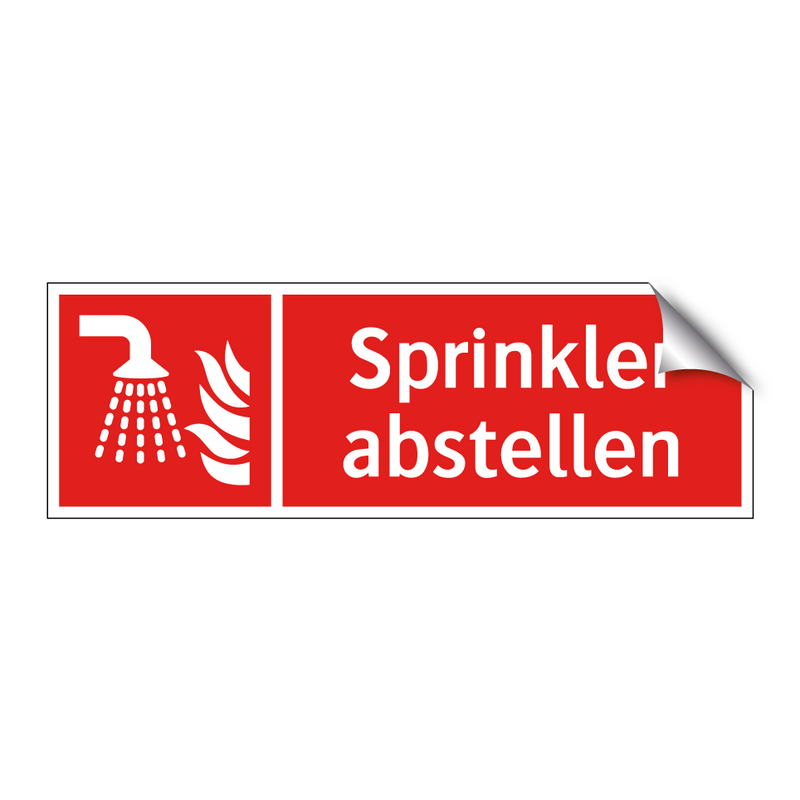 Sprinkler abstellen