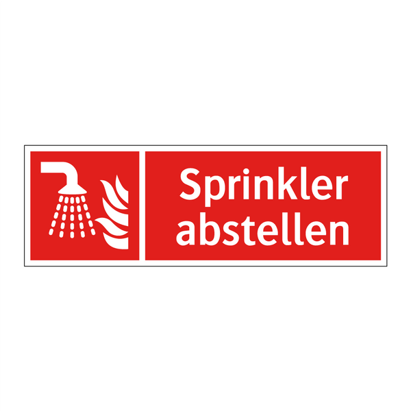 Sprinkler abstellen