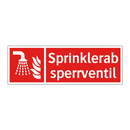 Sprinklerabsperrventil