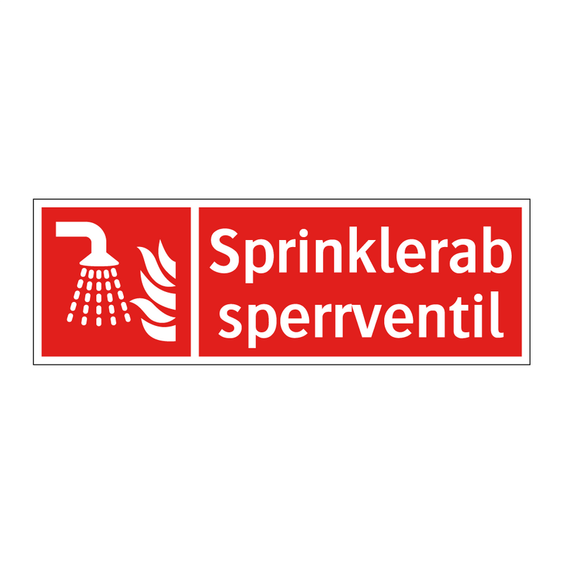 Sprinklerabsperrventil