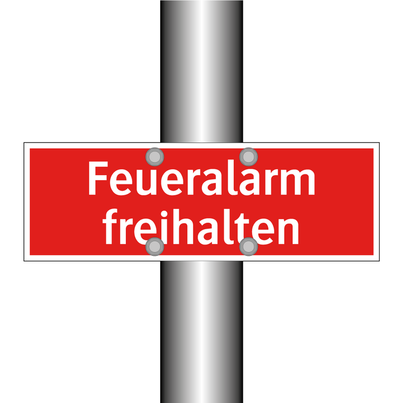 Feueralarm freihalten