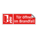 Tür öffnet im Brandfall