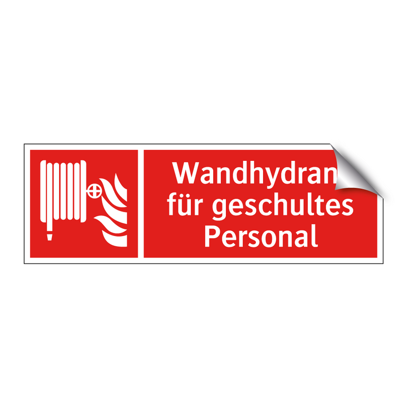 Wandhydrant für geschultes Personal