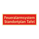 Feueralarmsystem Standortplan Tafel