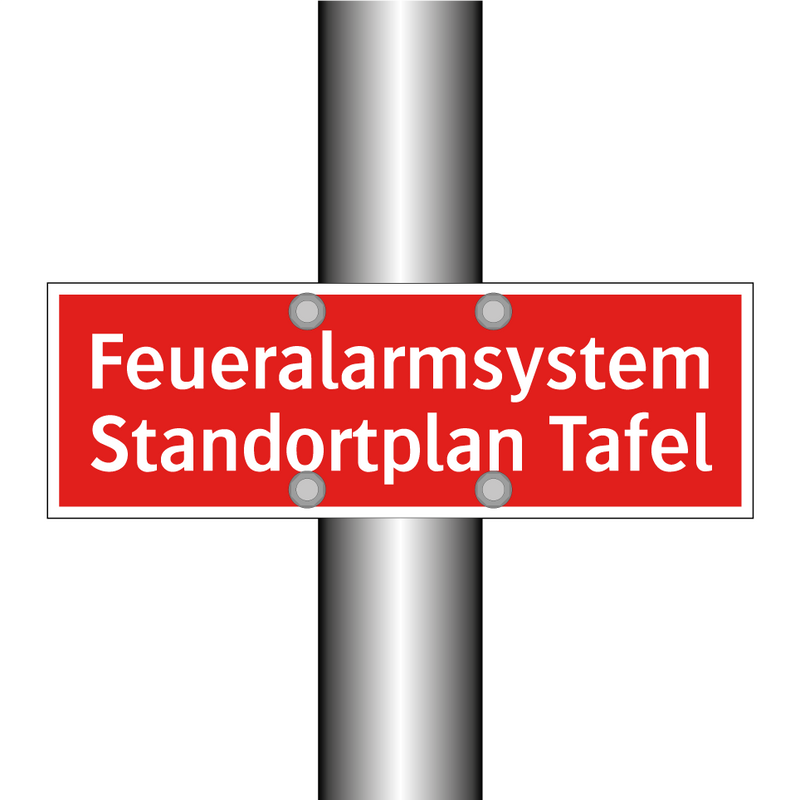 Feueralarmsystem Standortplan Tafel