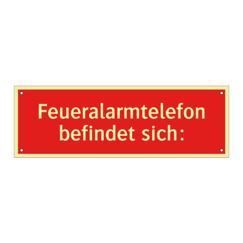 Feueralarmtelefon befindet sich: