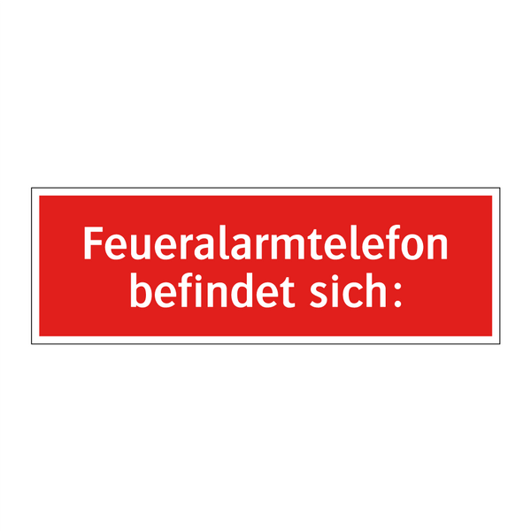 Feueralarmtelefon befindet sich: