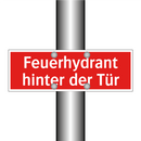 Feuerhydrant hinter der Tür