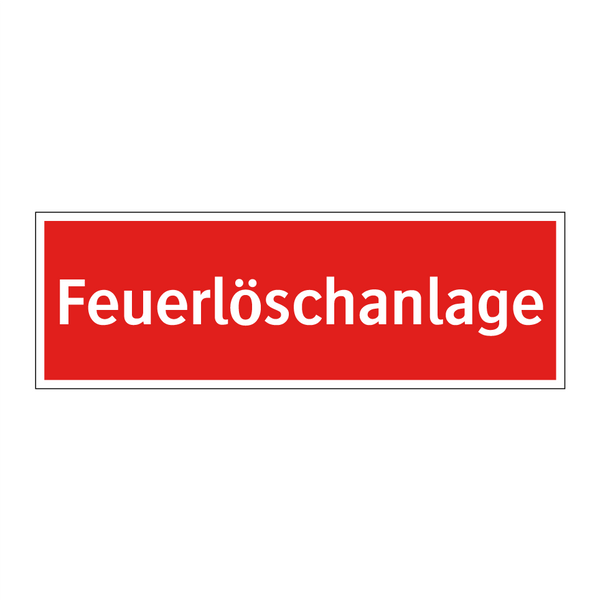 Feuerlöschanlage