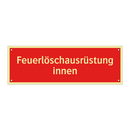 Feuerlöschausrüstung innen