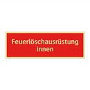 Feuerlöschausrüstung innen
