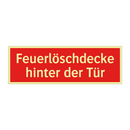 Feuerlöschdecke hinter der Tür