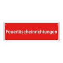 Feuerlöscheinrichtungen