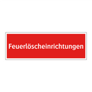 Feuerlöscheinrichtungen