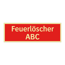 Feuerlöscher ABC