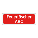 Feuerlöscher ABC