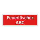 Feuerlöscher ABC