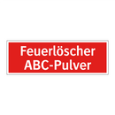 Feuerlöscher ABC-Pulver