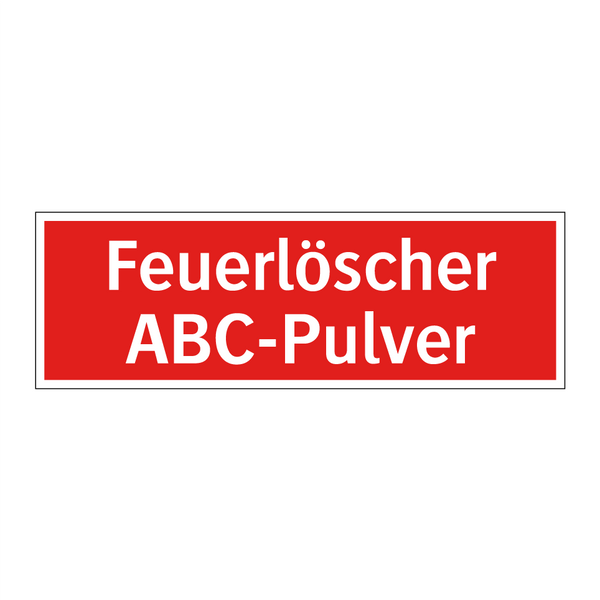Feuerlöscher ABC-Pulver