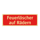 Feuerlöscher auf Rädern