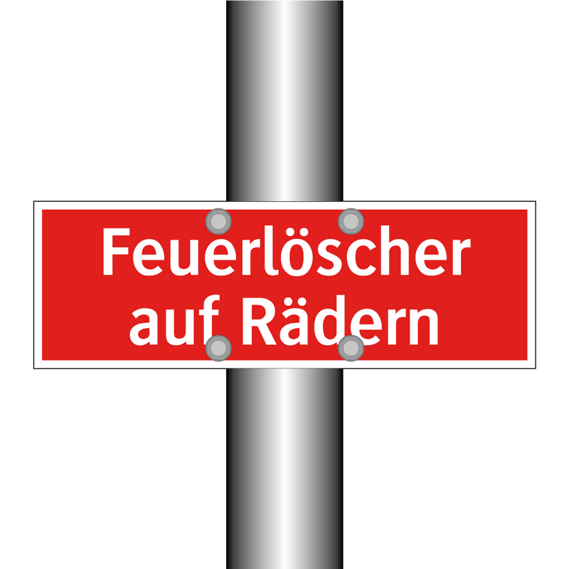 Feuerlöscher auf Rädern